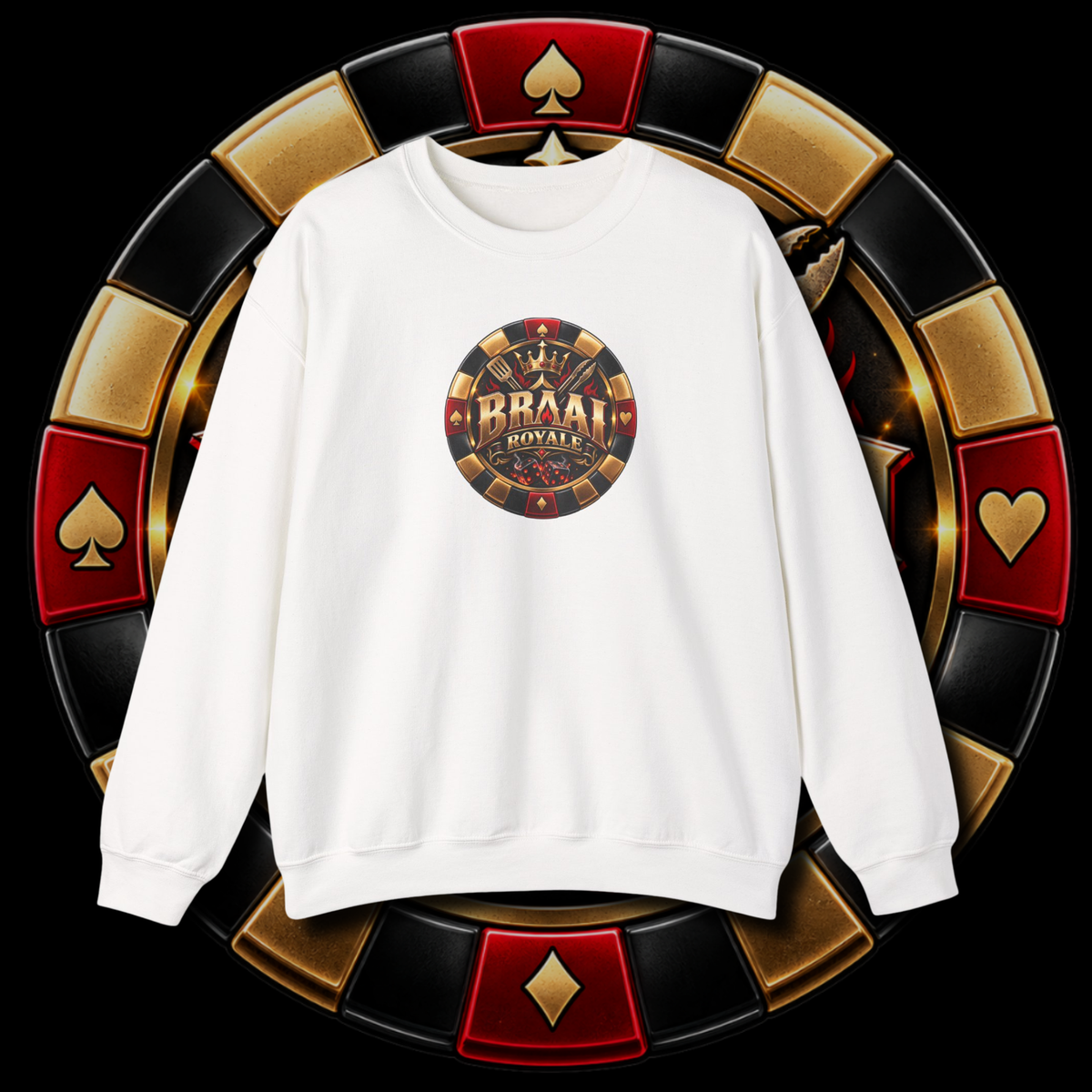 Men's "braai royal" sweater.