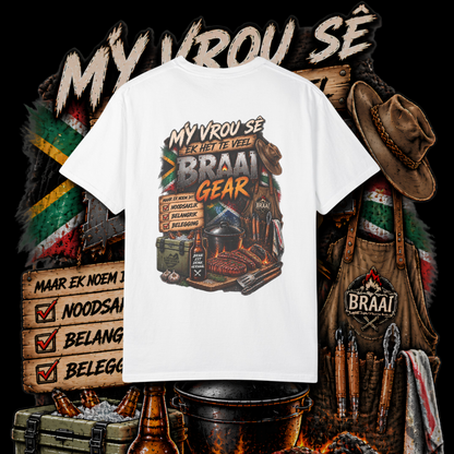 Men's "braai gear" t-shirt.
