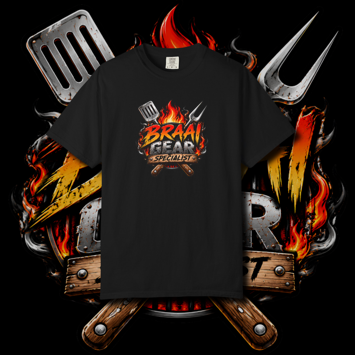 Men's "braai gear" t-shirt.