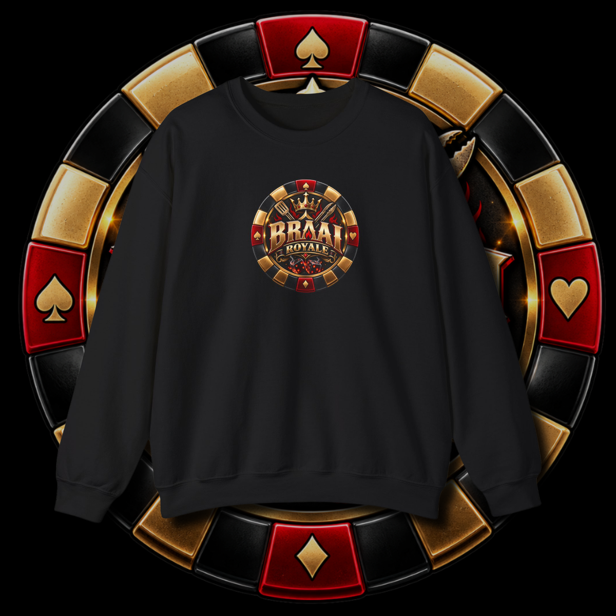 Men's "braai royal" sweater.