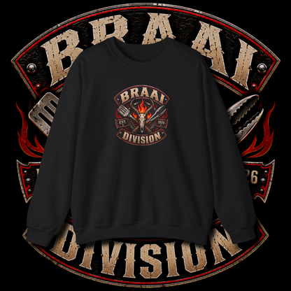 Men's "braai division" sweater.