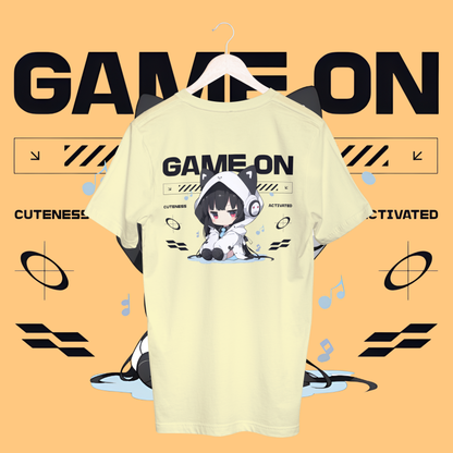 women's game on T-shirt