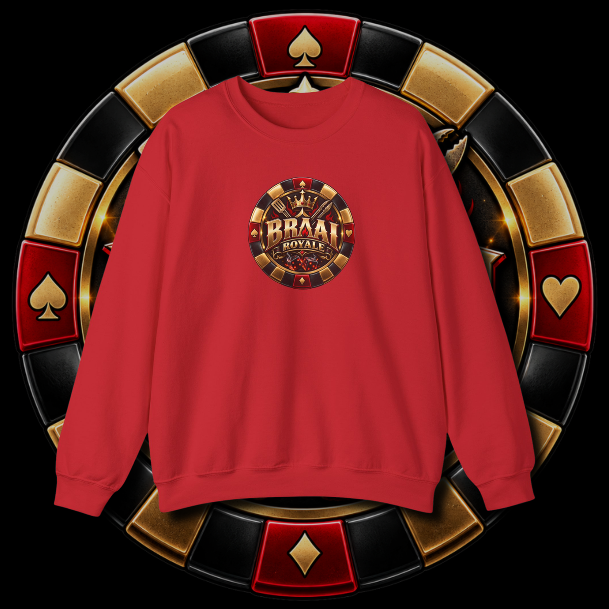 Men's "braai royal" sweater.