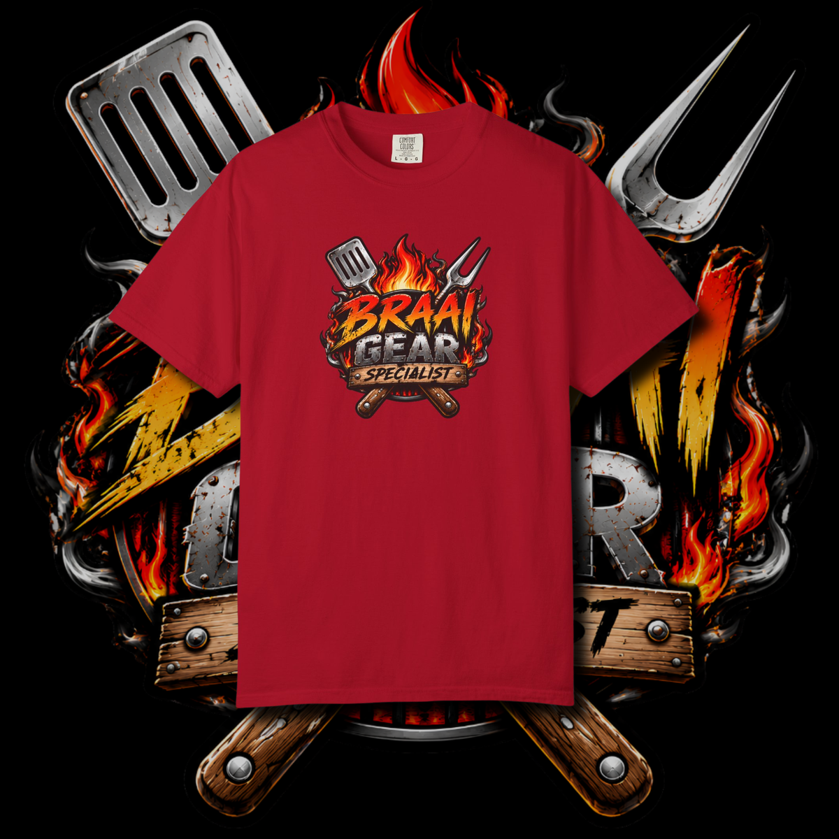 Men's "braai gear" t-shirt.