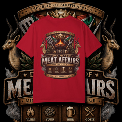 Men's "minister van vleis en vuur" t-shirt.