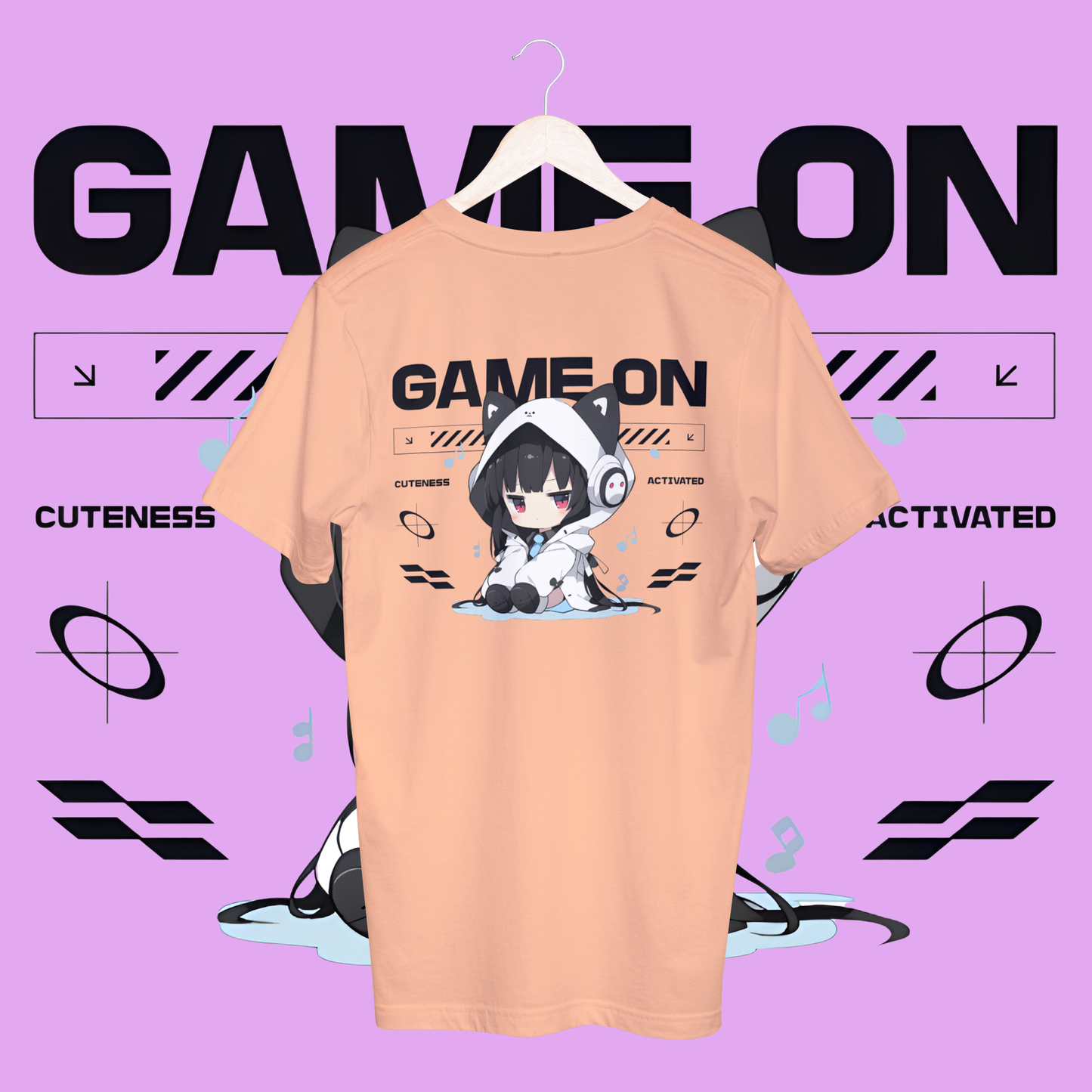 women's game on T-shirt