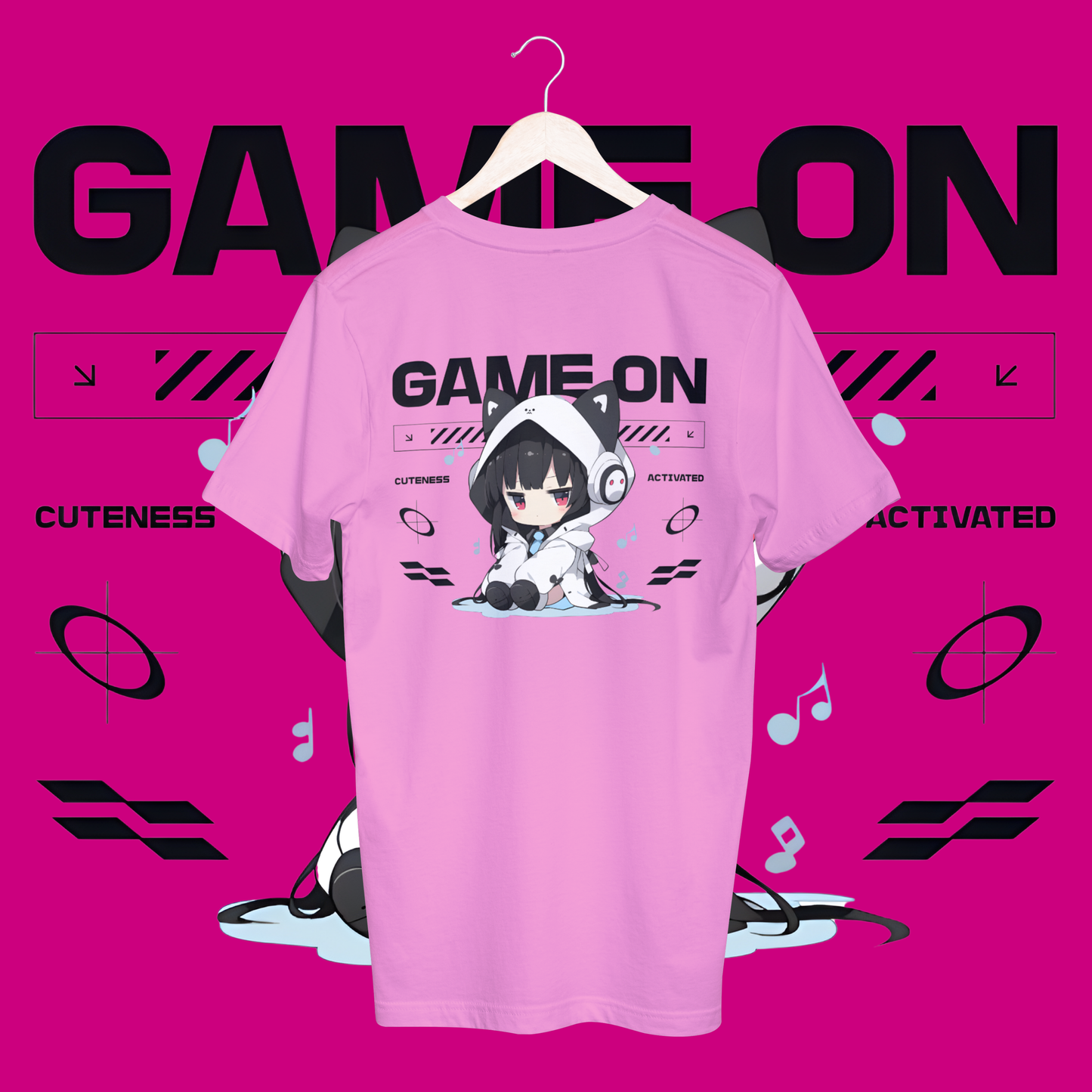women's game on T-shirt