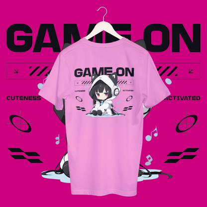 women's game on T-shirt