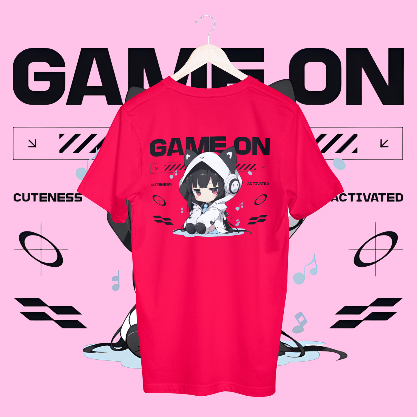 women's game on T-shirt