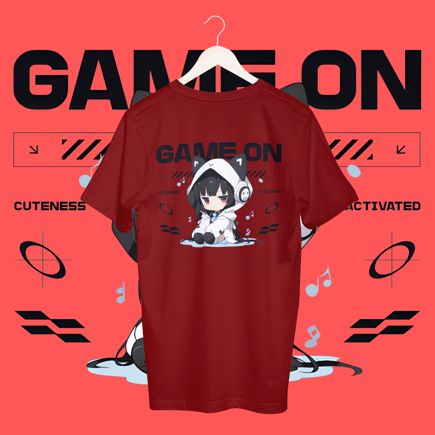 women's game on T-shirt