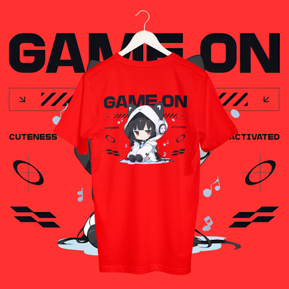 women's game on T-shirt