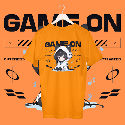 women's game on T-shirt