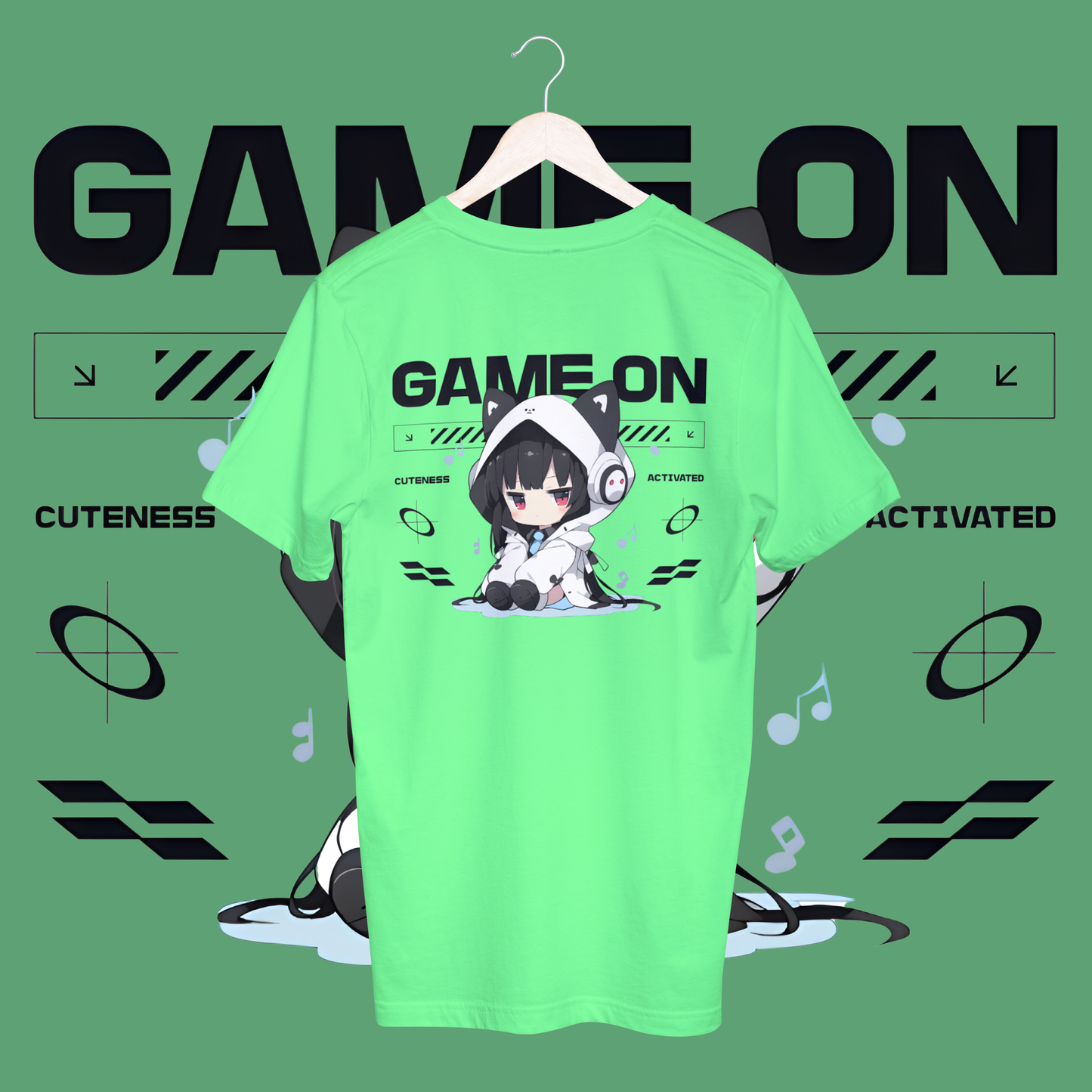 women's game on T-shirt