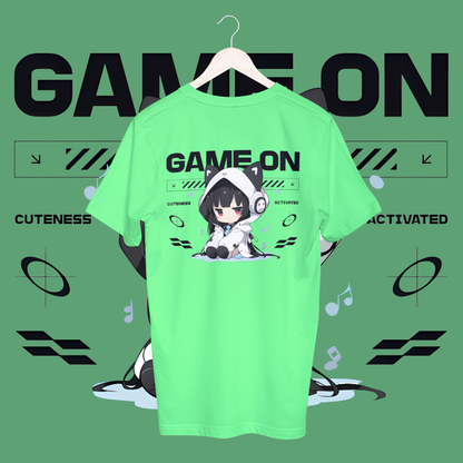 women's game on T-shirt