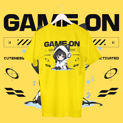 women's game on T-shirt