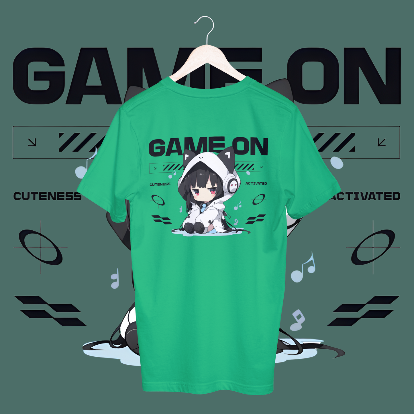 women's game on T-shirt