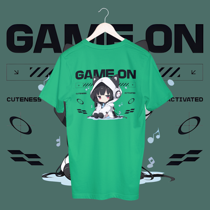 women's game on T-shirt