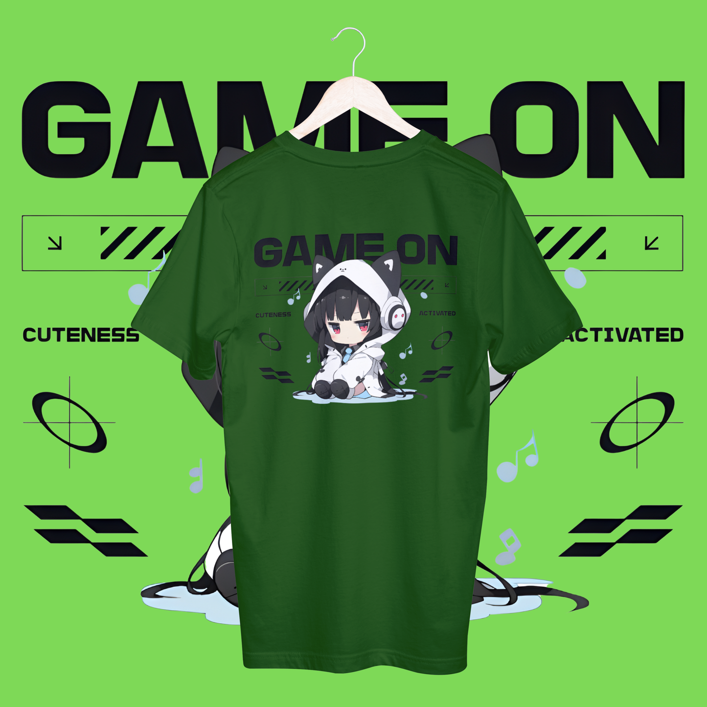 women's game on T-shirt