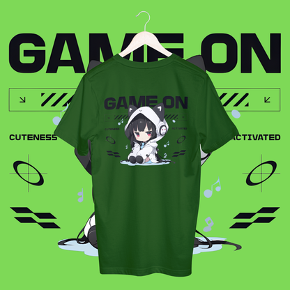 women's game on T-shirt