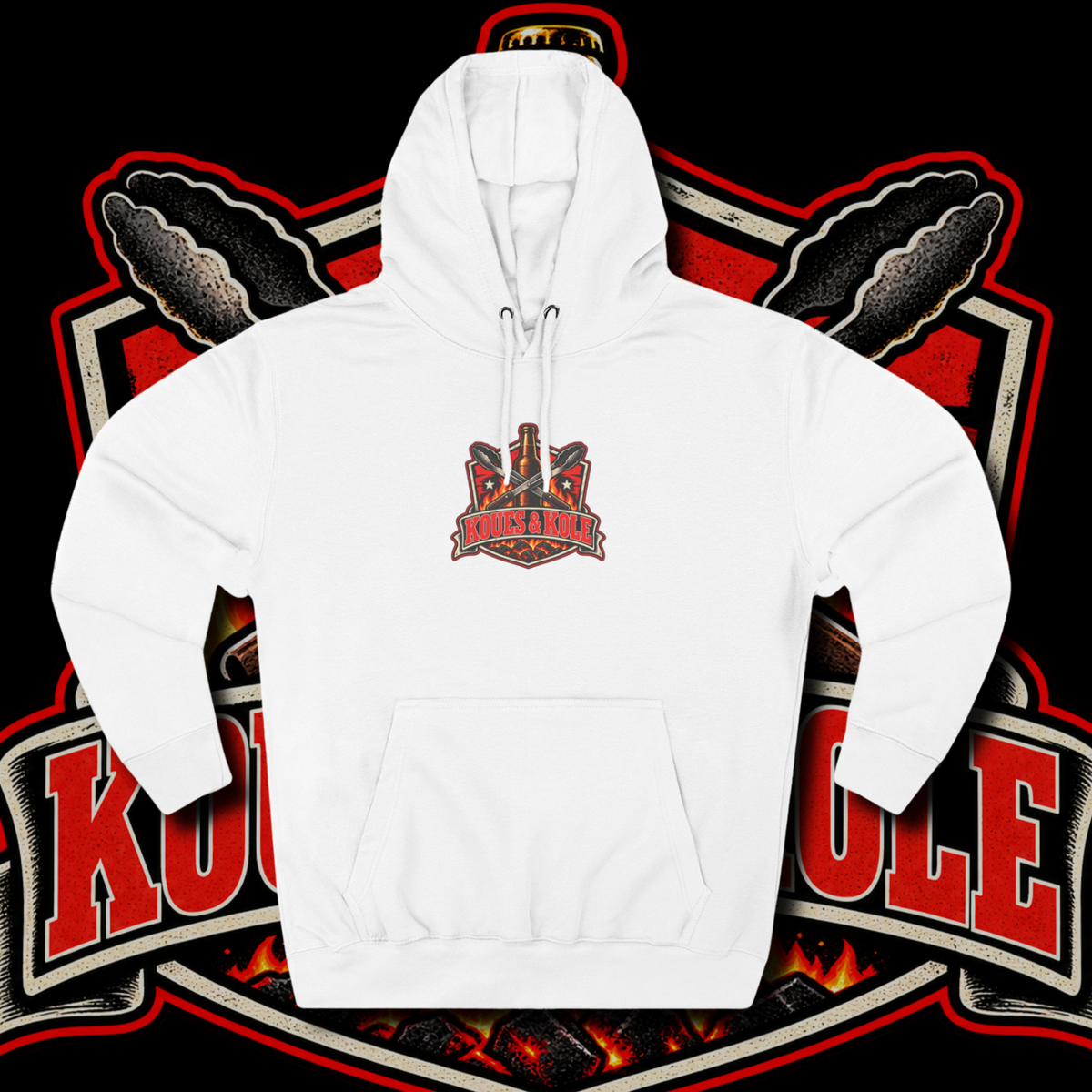 Men's "koues en kole" hoodie.