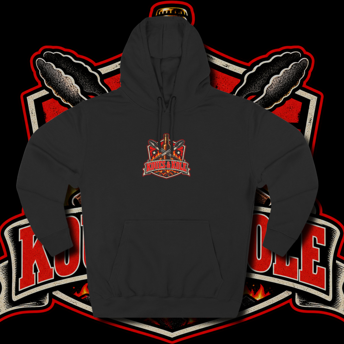 Men's "koues en kole" hoodie.