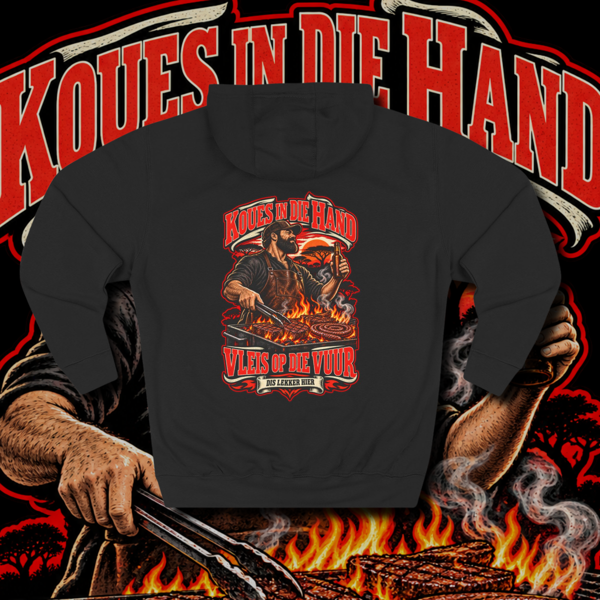 Men's "koues en kole" hoodie.