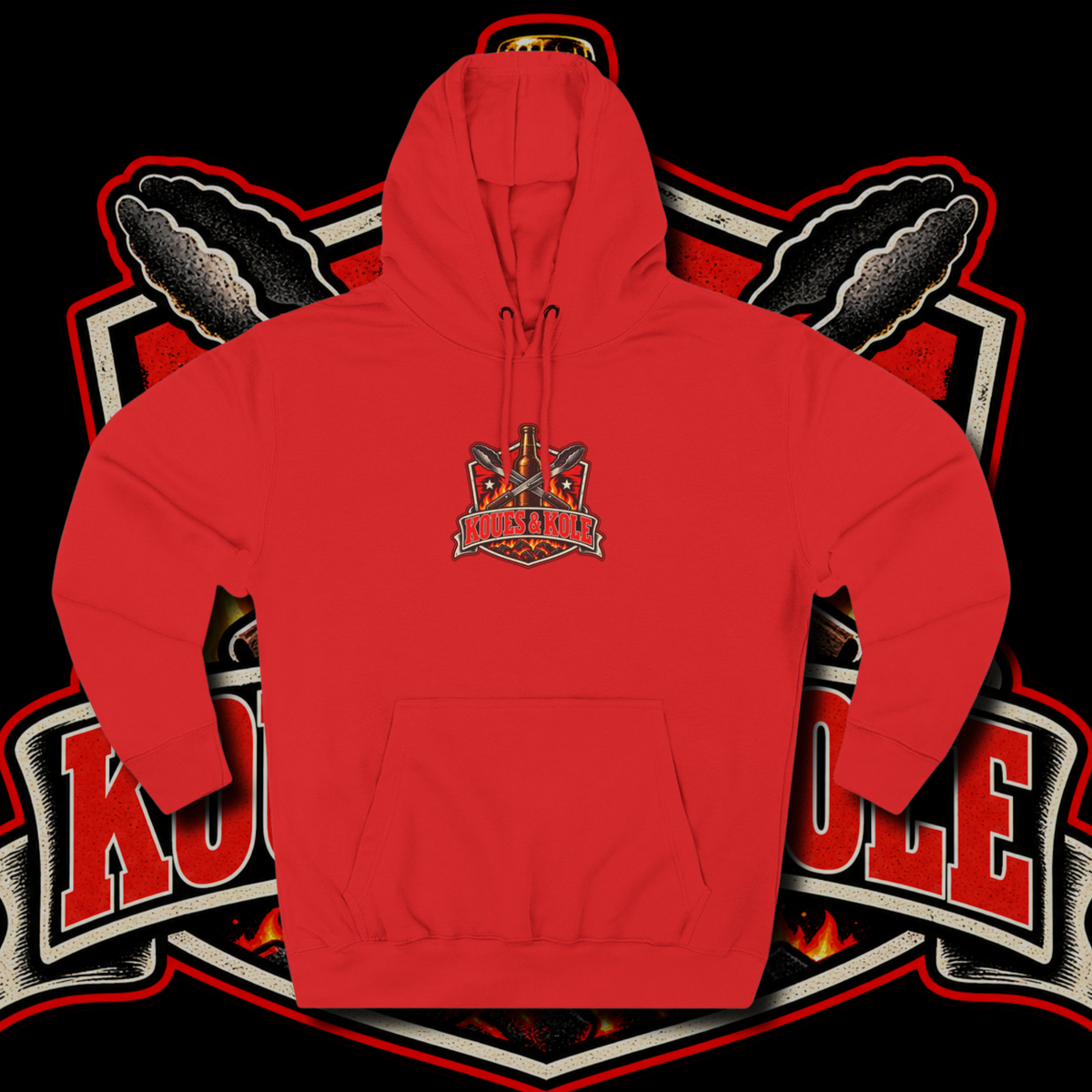 Men's "koues en kole" hoodie.