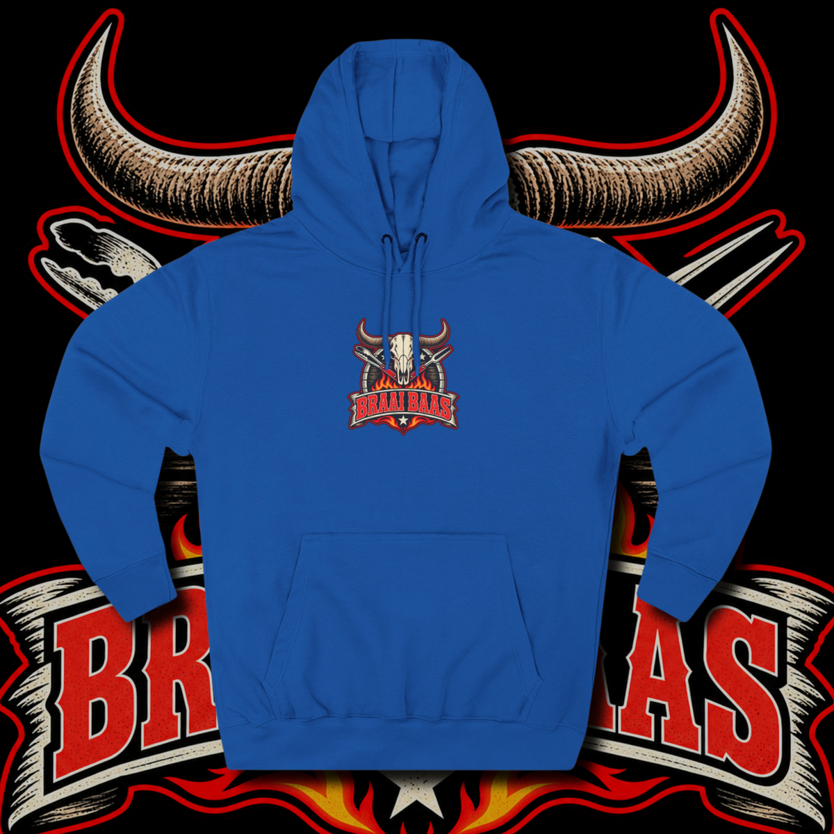 Men's "braai baas" hoodie.