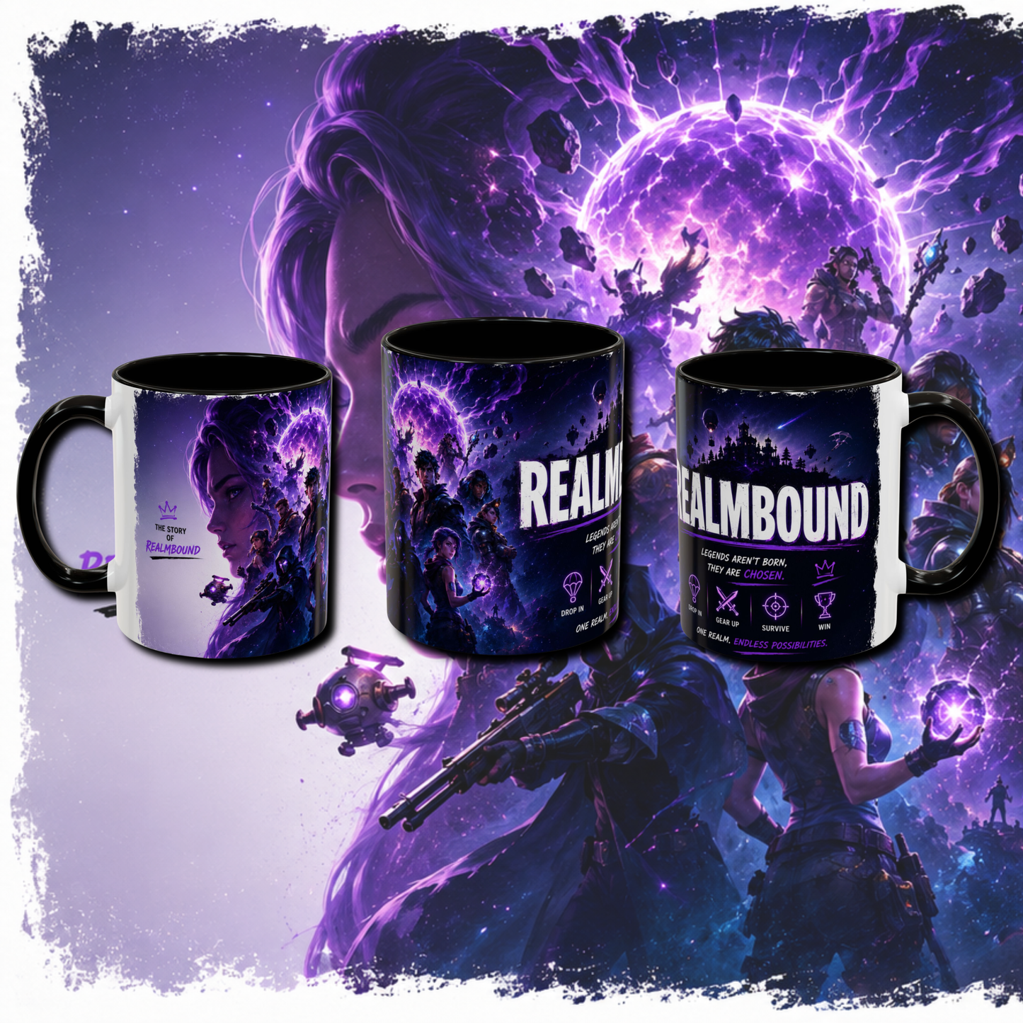 "Gaming" two tone mug.