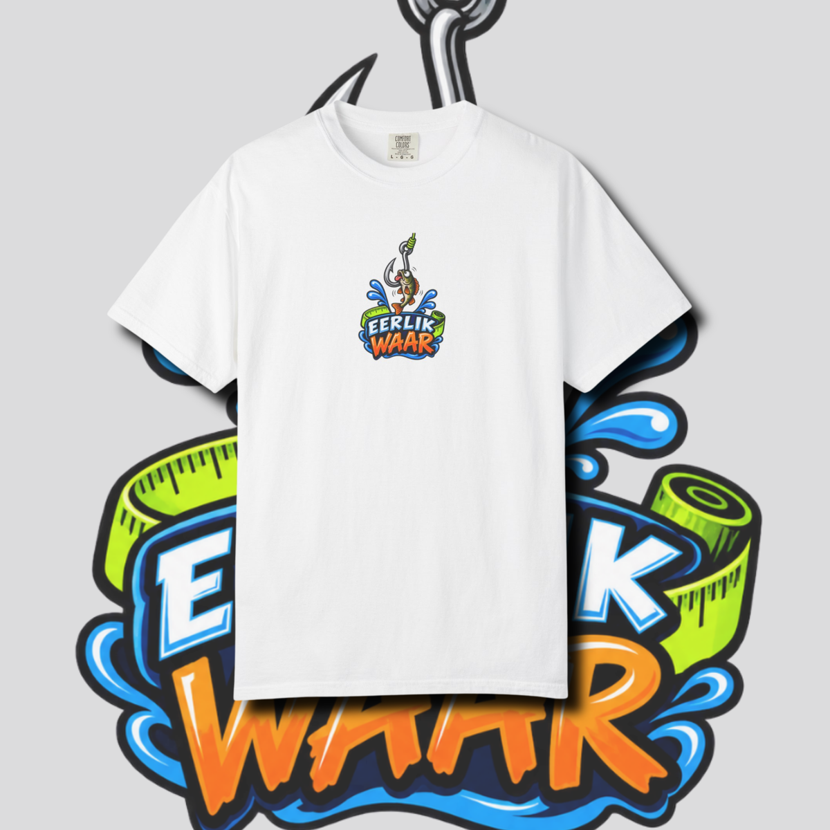 Men's "eerlik waar" t-shirt.
