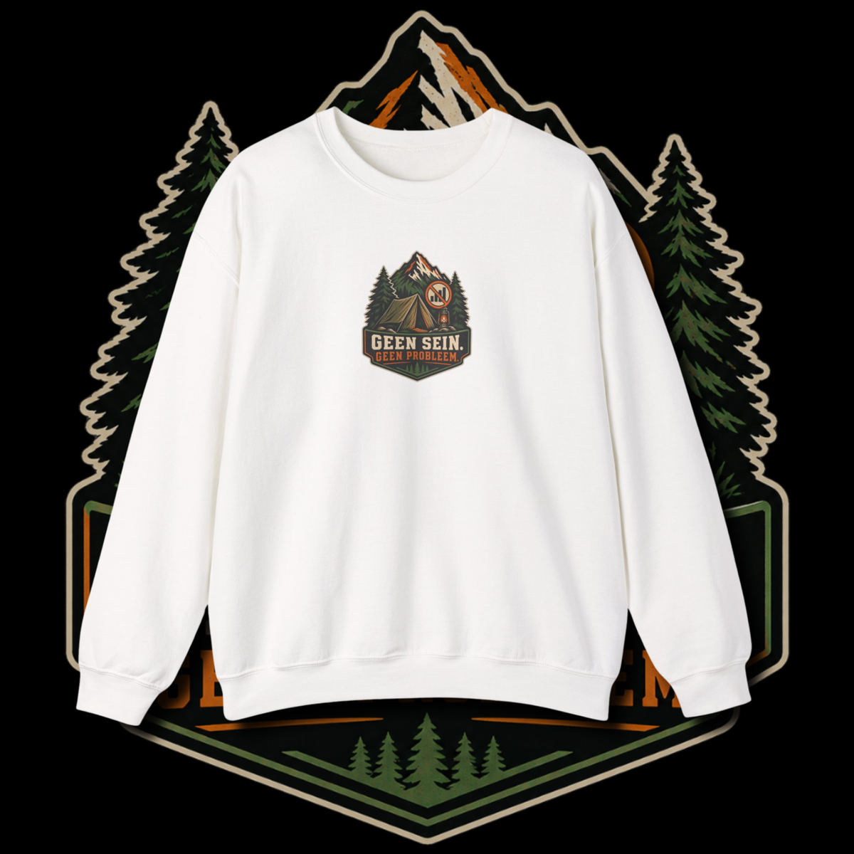 Men's "geen sein" sweater.