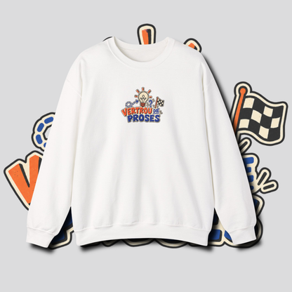 Men's "vertrou die proses" sweater.