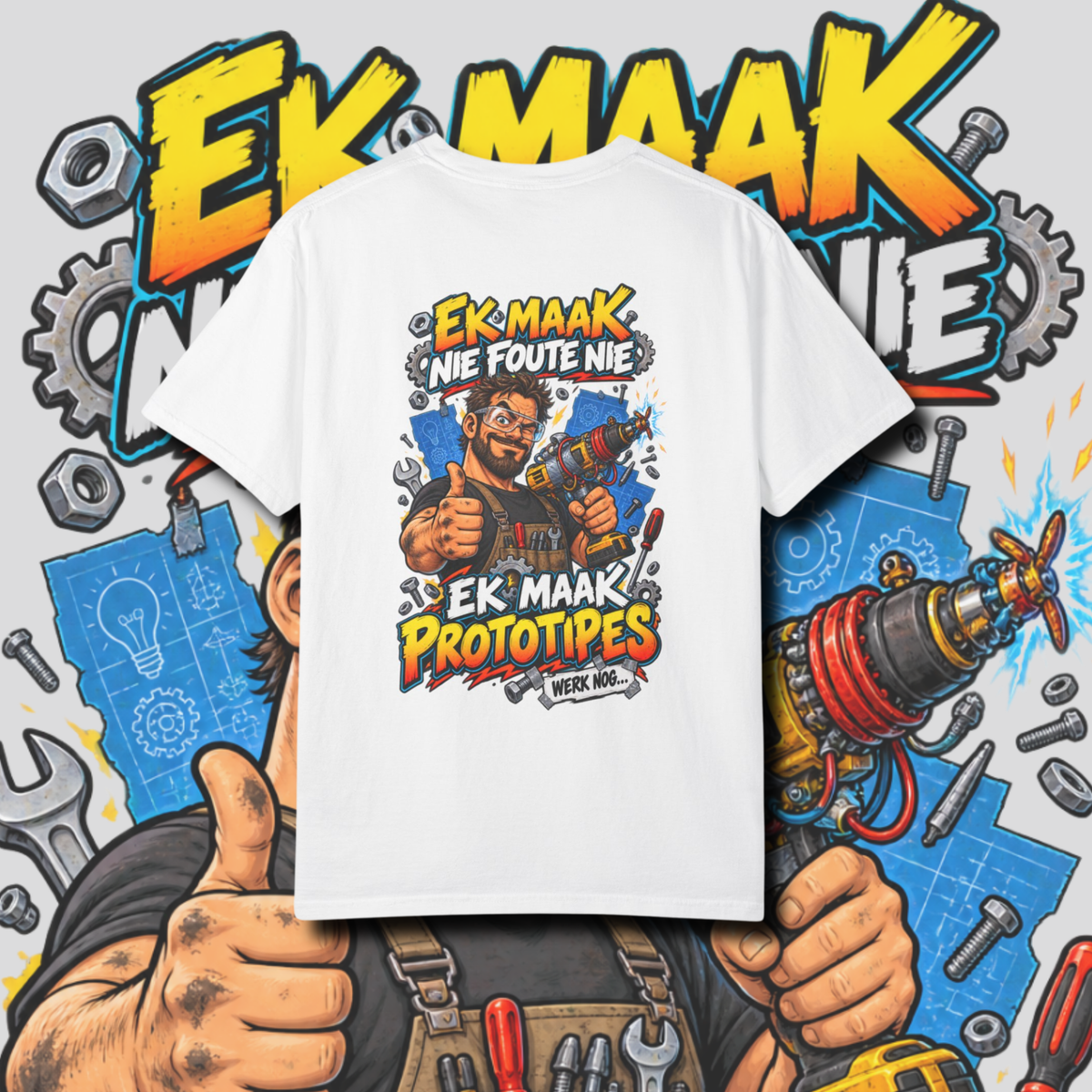 Men's "werk nog" t-shirt.