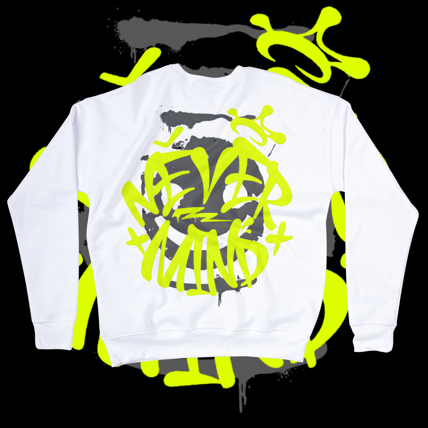 Men's "never mind" sweater.