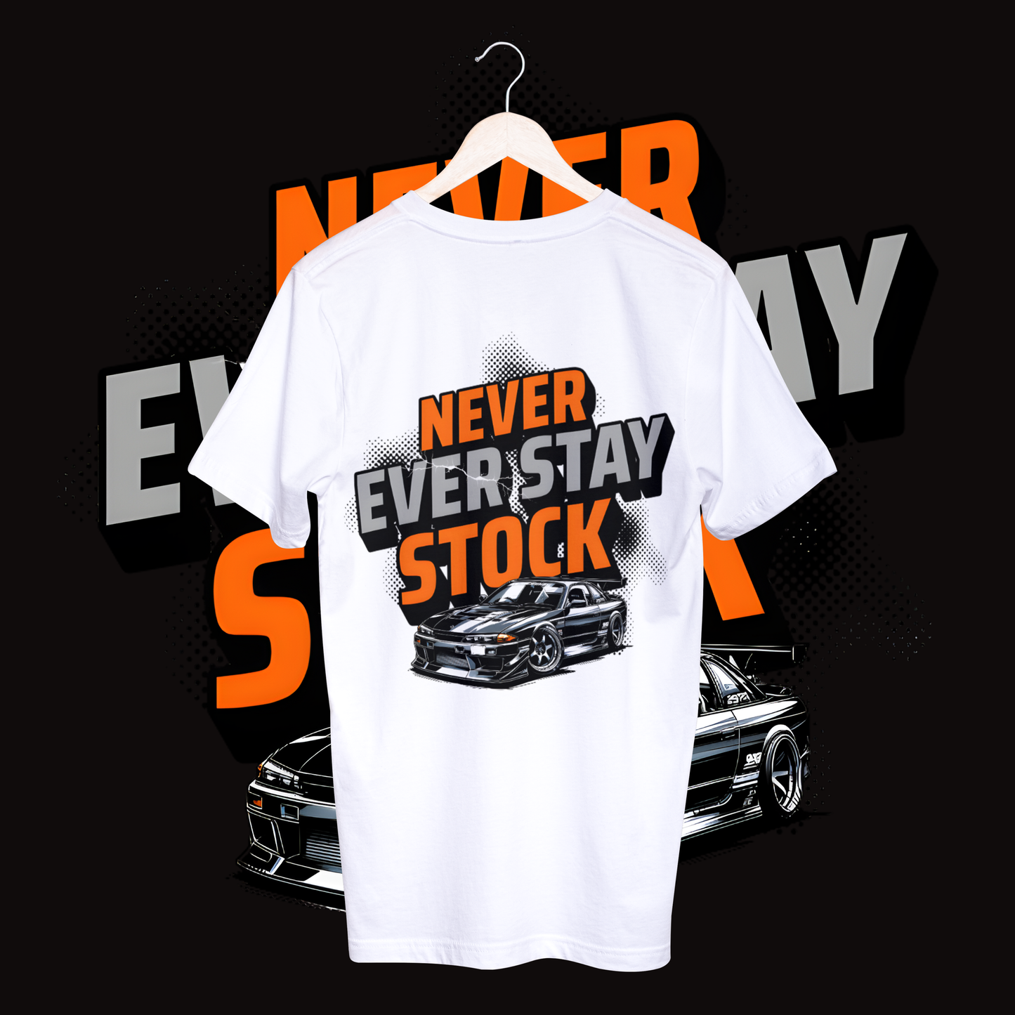 Men's never ever stay stock T-shirt