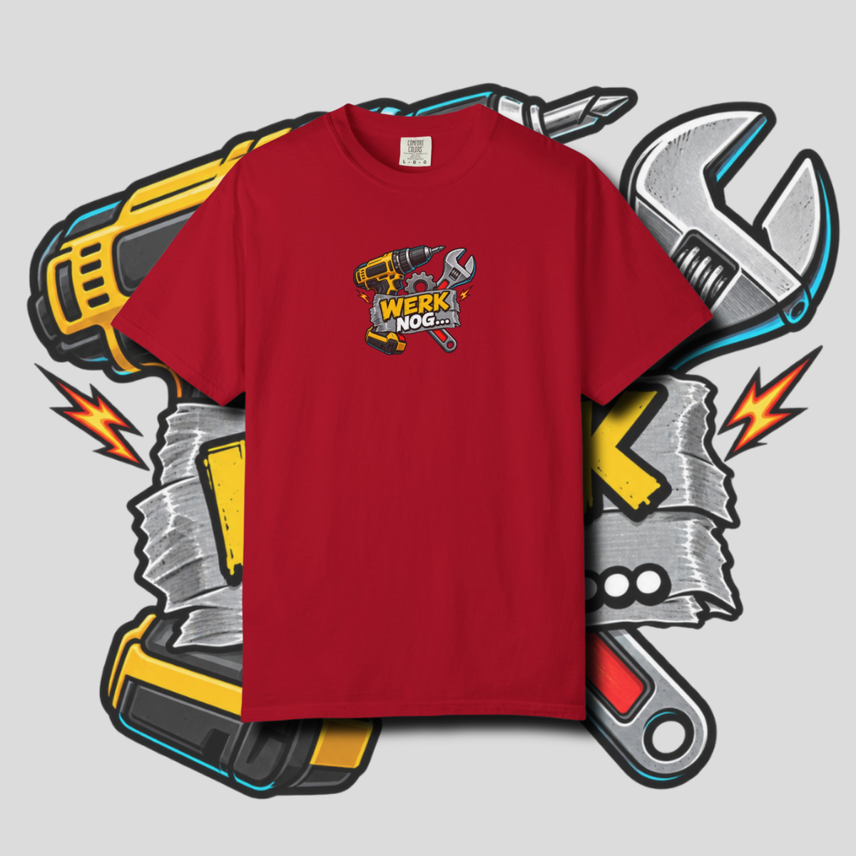 Men's "werk nog" t-shirt.