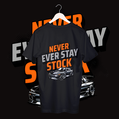Men's never ever stay stock T-shirt