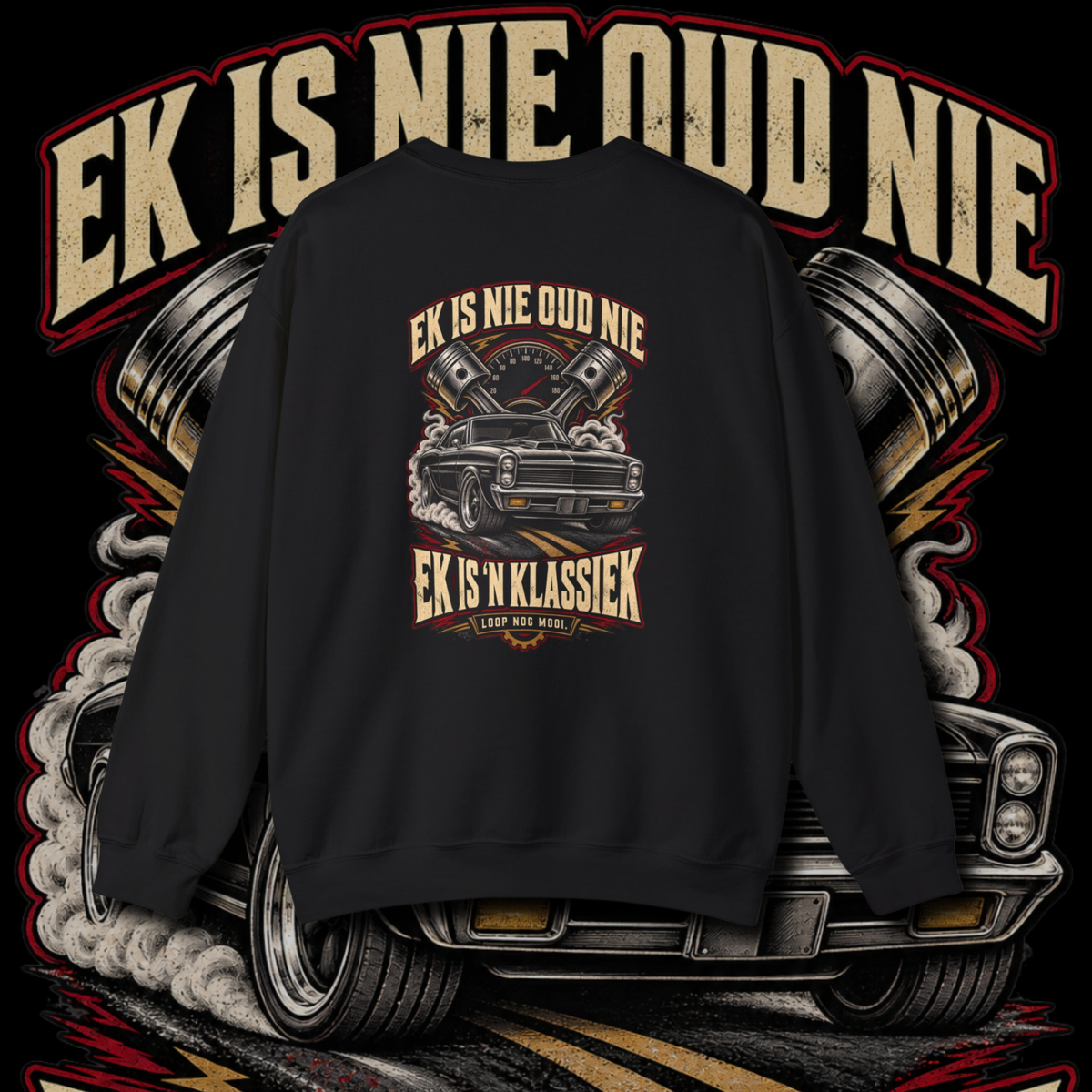Men's "loop nog mooi" sweater.