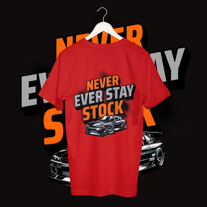 Men's never ever stay stock T-shirt