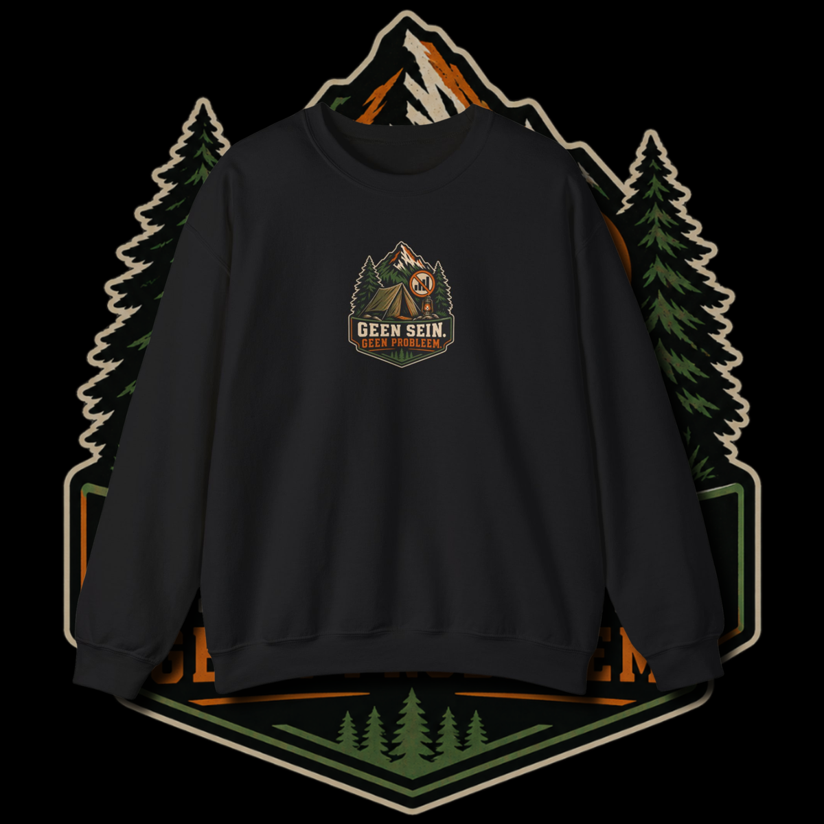 Men's "geen sein" sweater.