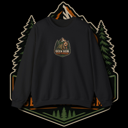 Men's "geen sein" sweater.