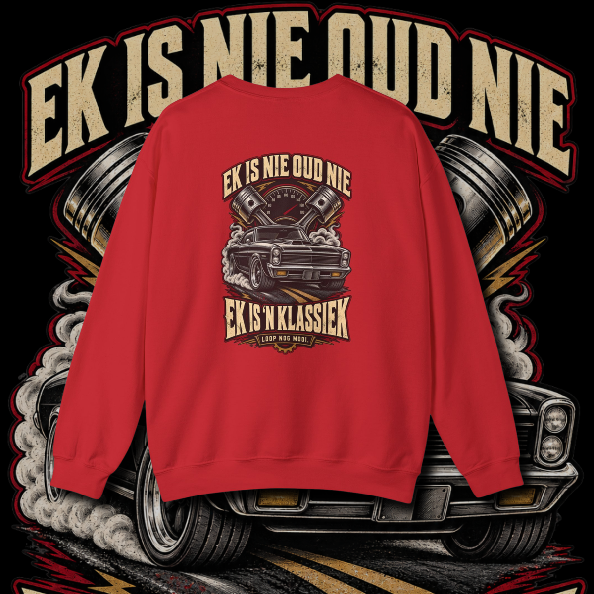Men's "loop nog mooi" sweater.