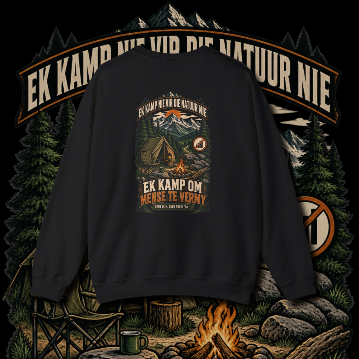 Men's "geen sein" sweater.