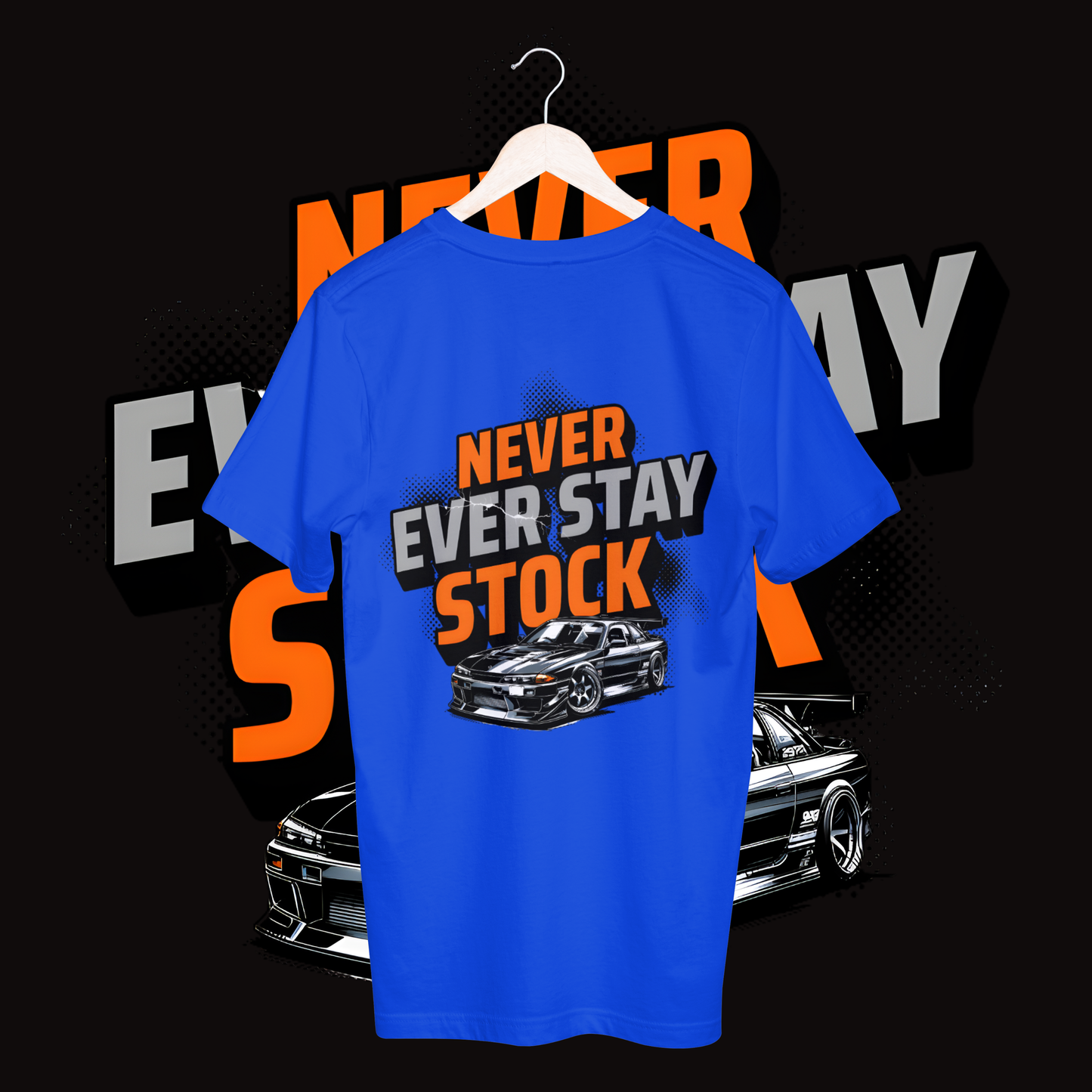 Men's never ever stay stock T-shirt