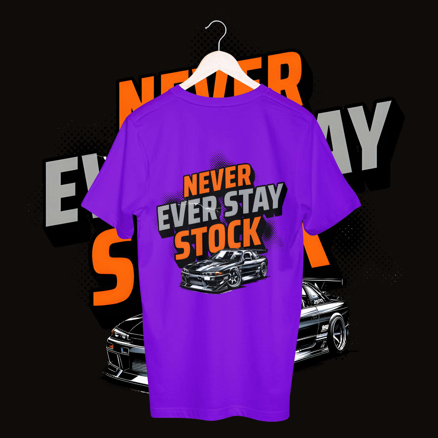 Men's never ever stay stock T-shirt