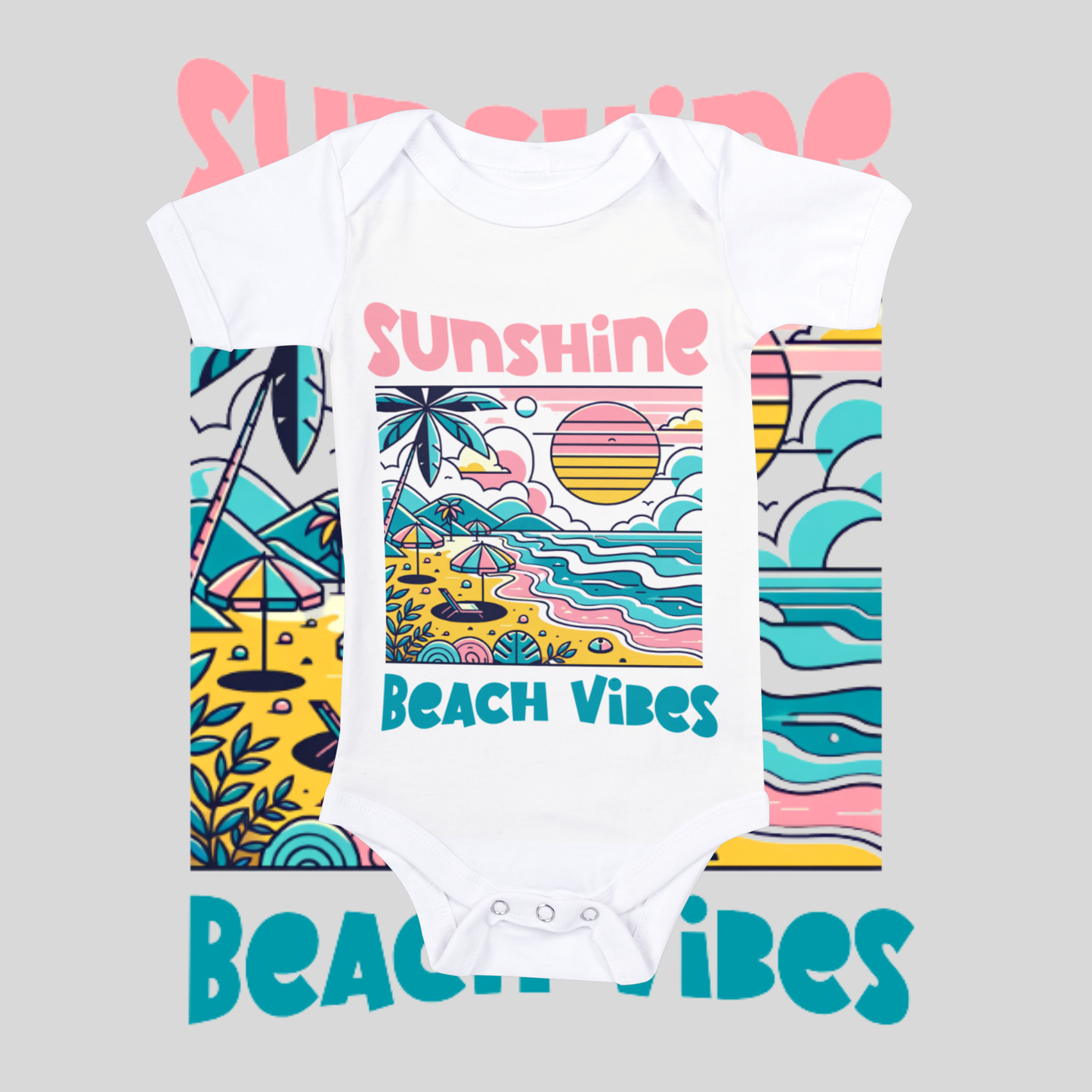 "Sunshine" baby grow.