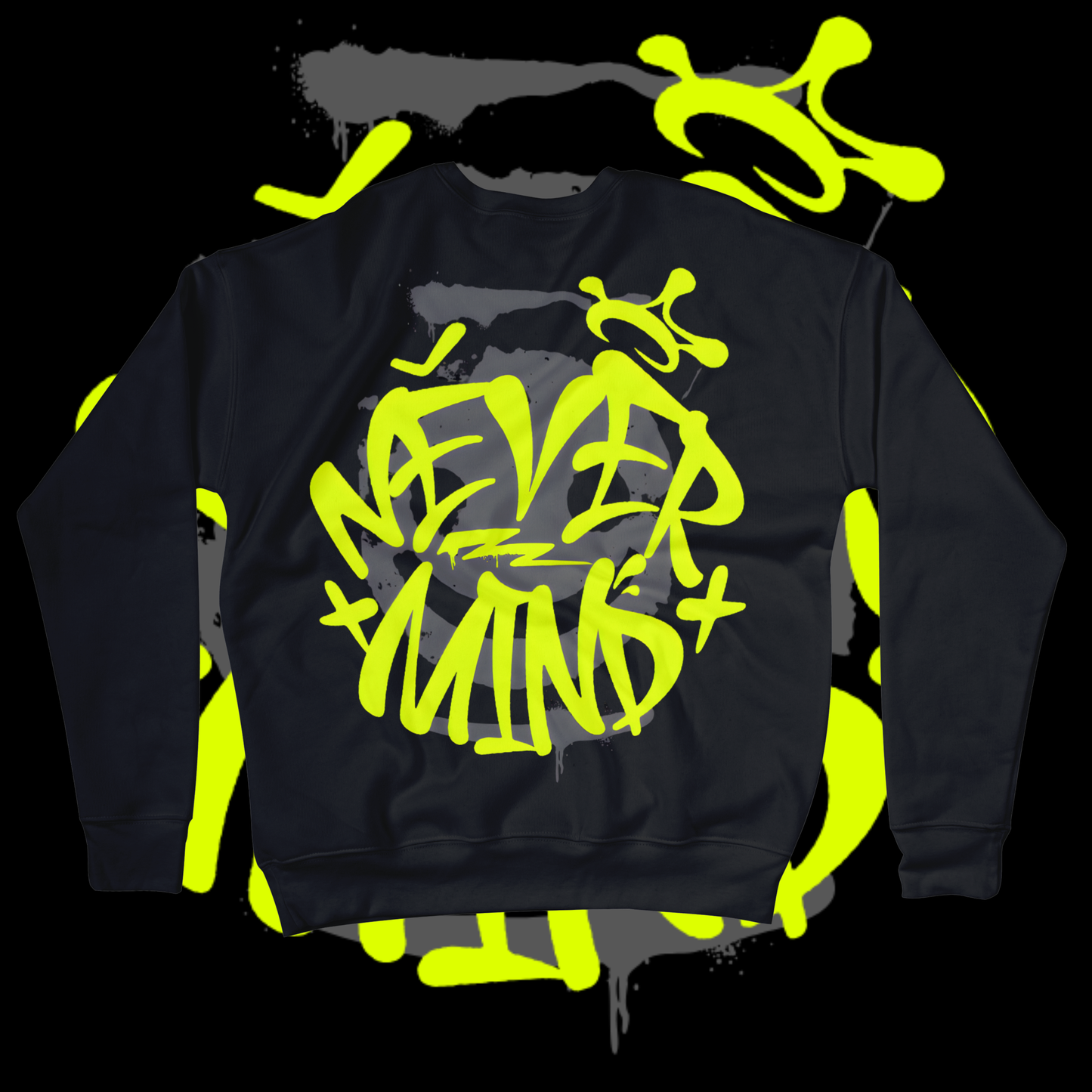 Men's "never mind" sweater.