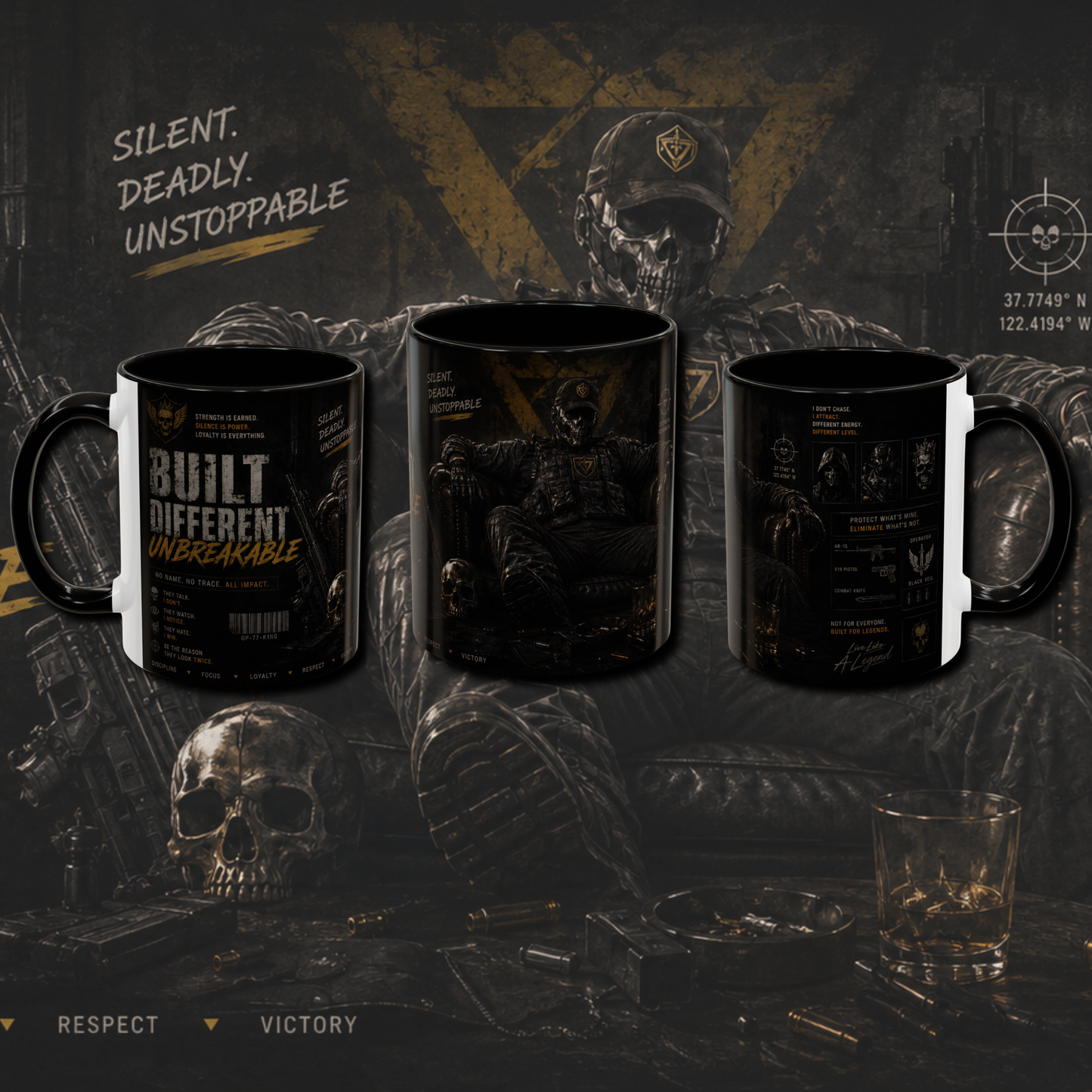 "Gaming" two tone mug.
