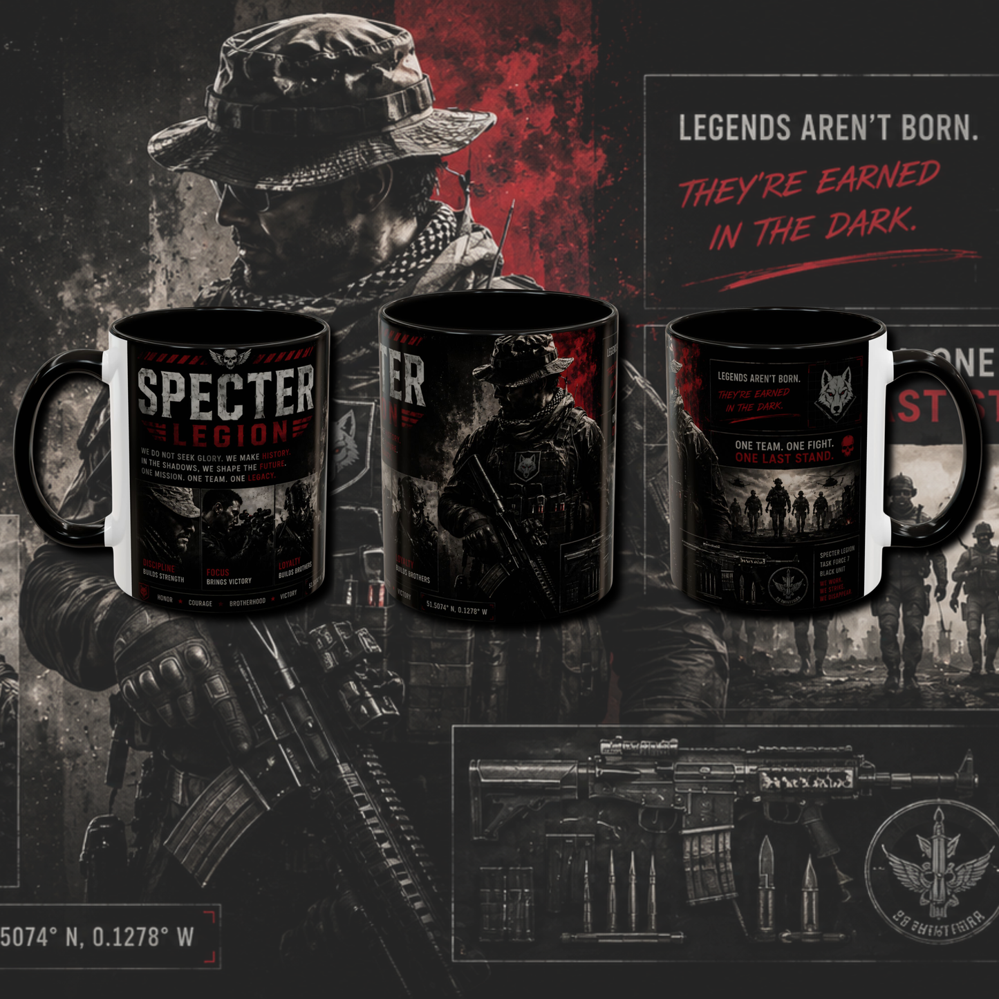 "Gaming" two tone mug.