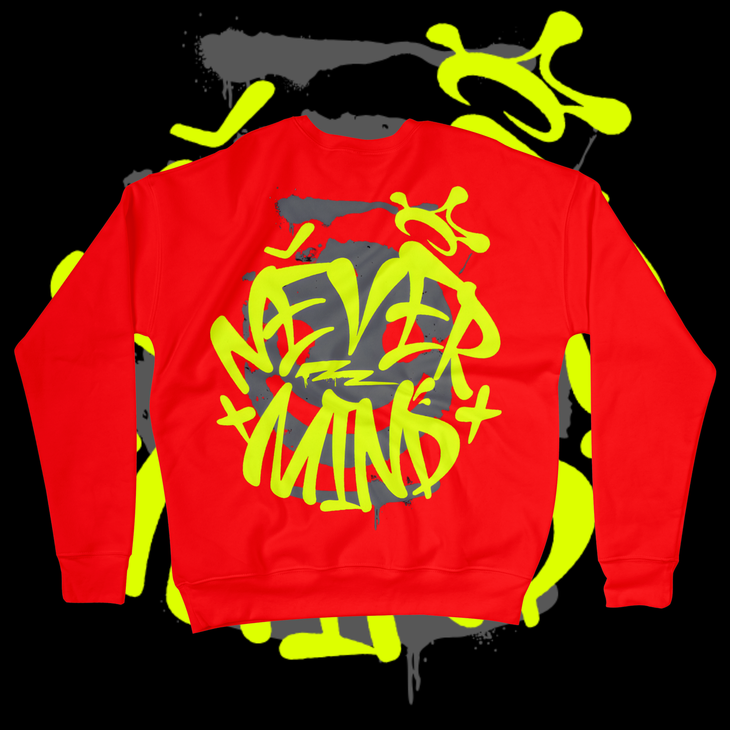 Men's "never mind" sweater.